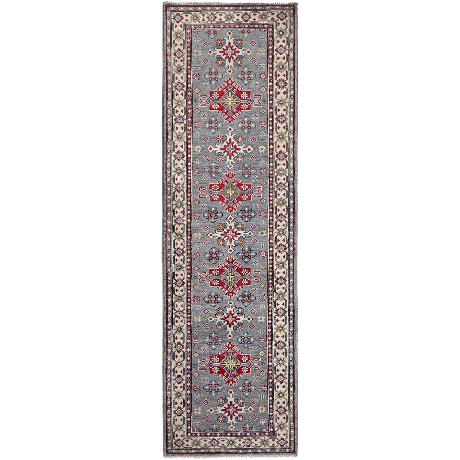 Hand knotted Kazak Runner Rugs 2' 8" x 9' 6" ft / 82 x 290 cm - No. R37433