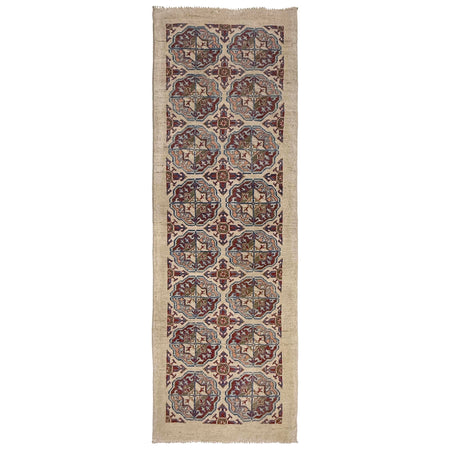 Hand Knotted Oriental Waziri Runner Rug 2' 7" x 7' 11" ft / 78 x 242 cm - No. R37437
