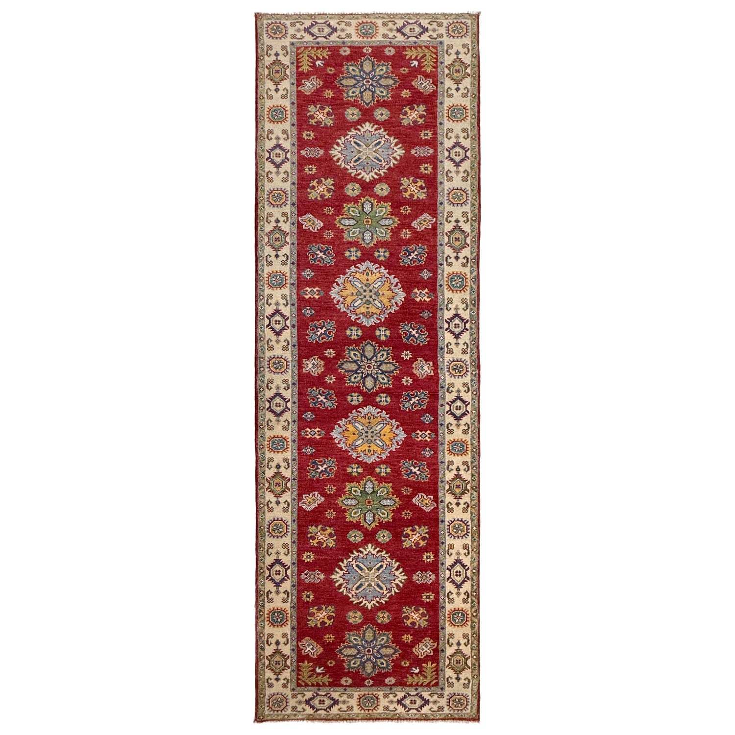 Oriental Kazak Runner Rug 2' 8" x 9' 9" ft / 81 x 297 cm - No. R37438