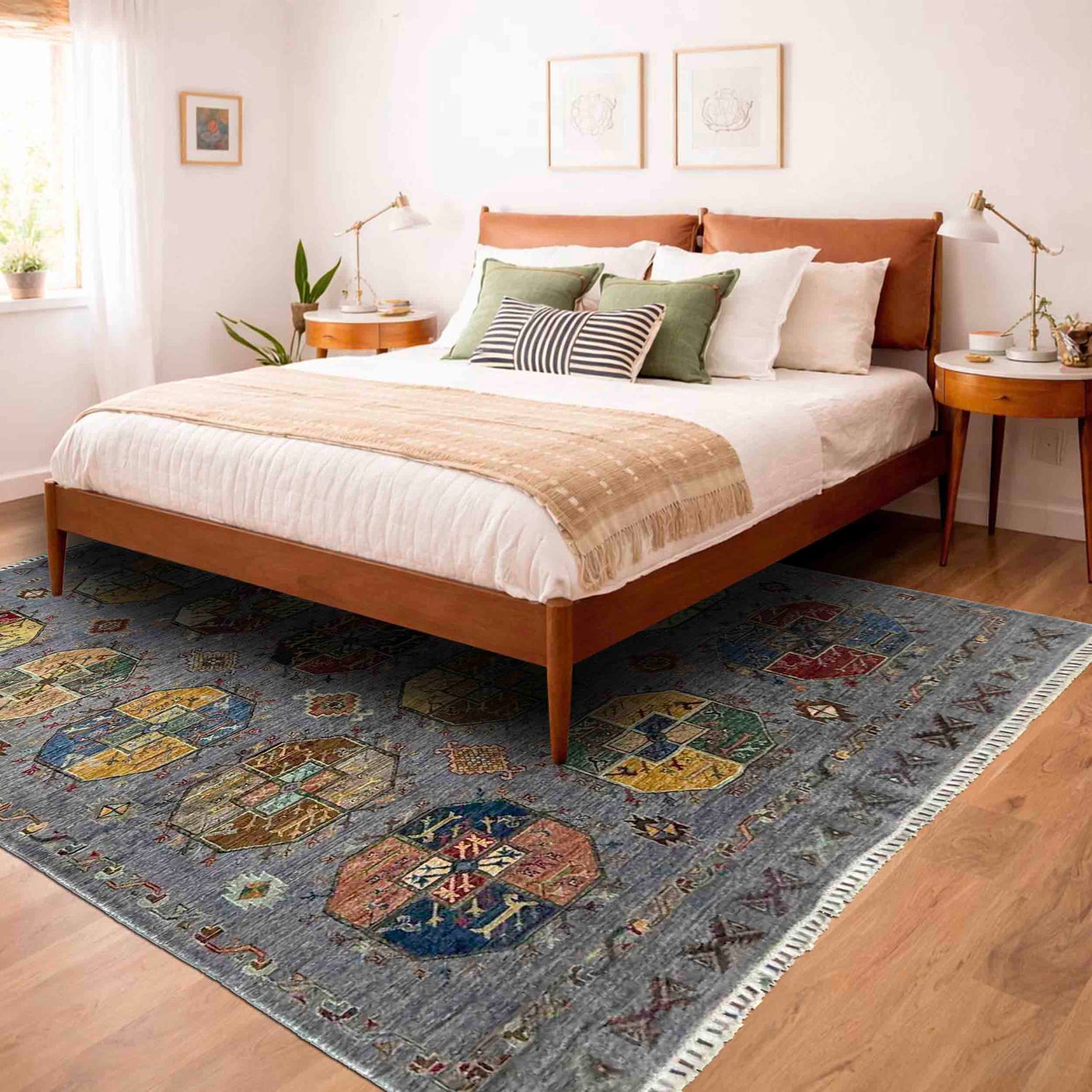 Luxury Fine Waziri Carpet 5' 9" x 7' 10" ft / 174 x 240 cm - No. R37463