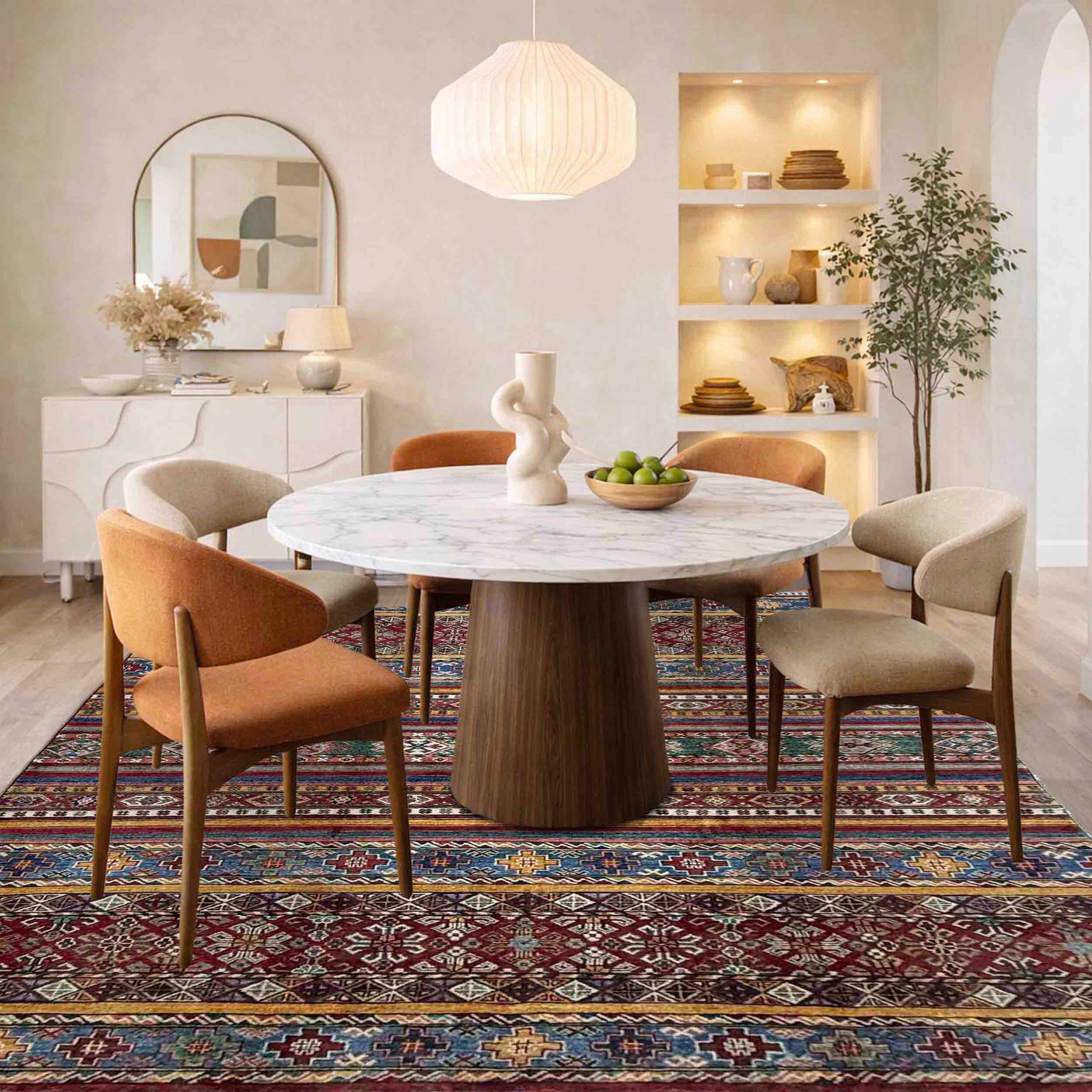 Contemporary Gabbeh Rug 5' 7" x 7' 11" ft / 169 x 241 cm - No. R37465