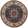 Authentic Afghan Kazak Round Rug 6' 7" x 6' 7" ft / 201 x 201 cm - No. R37470