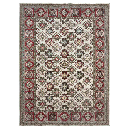 Beige Color Kazak Runner Rug 6' 0" x 9' 1" ft / 184 x 277 cm - No. R37471
