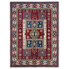 Red Color Kazak Rug 6' 4" x 9' 7" ft / 192 x 291 cm - No. R37472