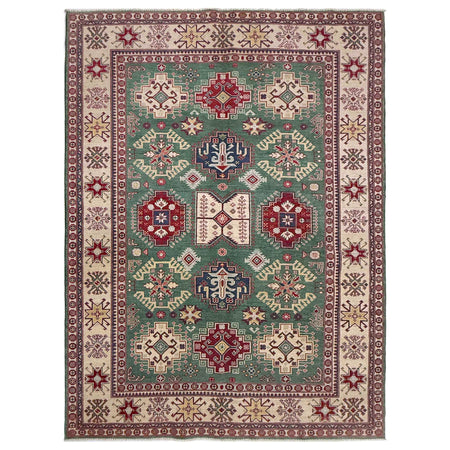 Handmade Kazak Area Rug 5' 9" x 9' 4" ft / 176 x 285 cm - No. R37478