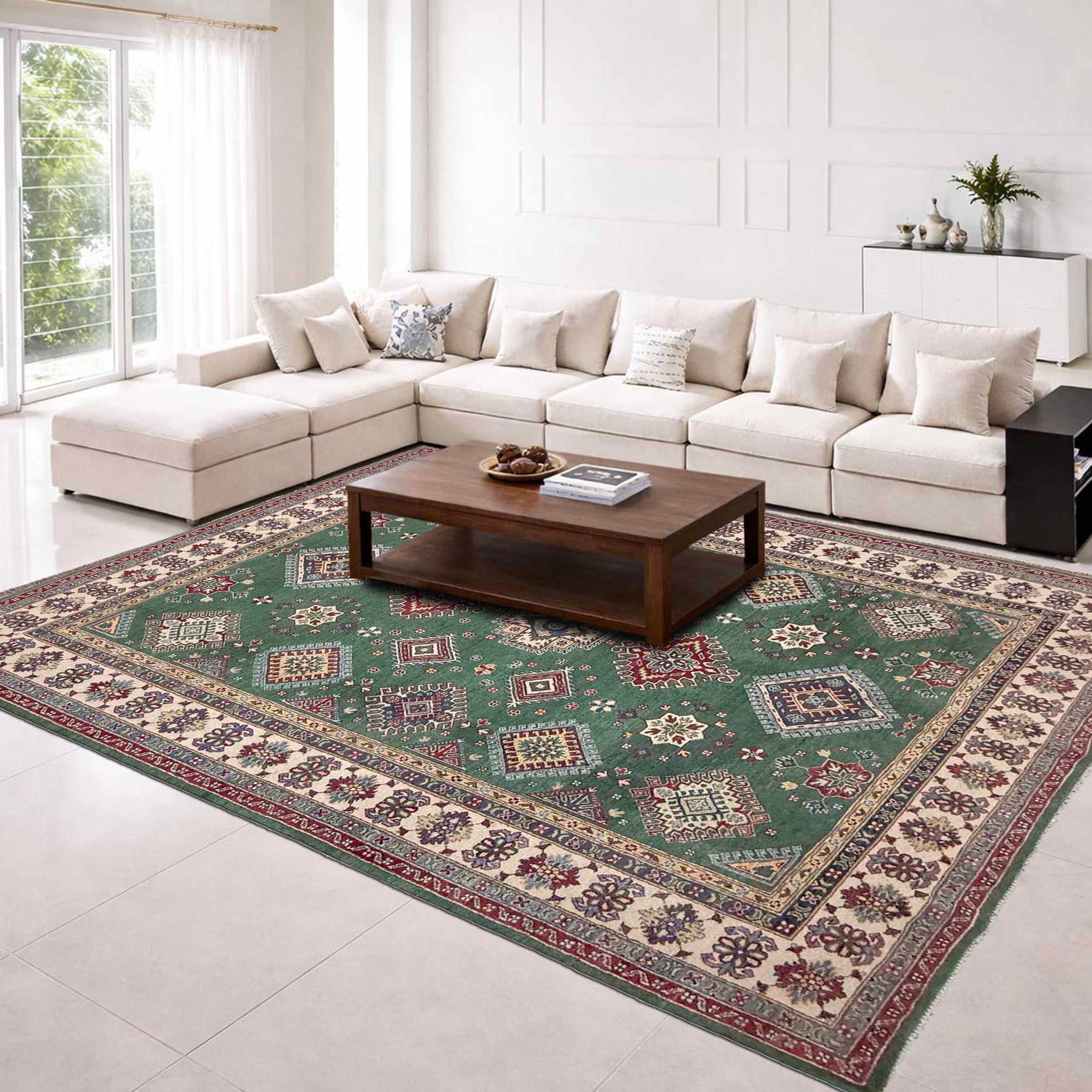 Oriental Kazak Rug 6' 9" x 10' 0" ft / 206 x 304 cm - No. R37479