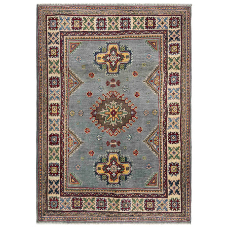 Handmade Kazak Area Rug 3' 3" x 4' 9" ft / 100 x 146 cm - No. R37481