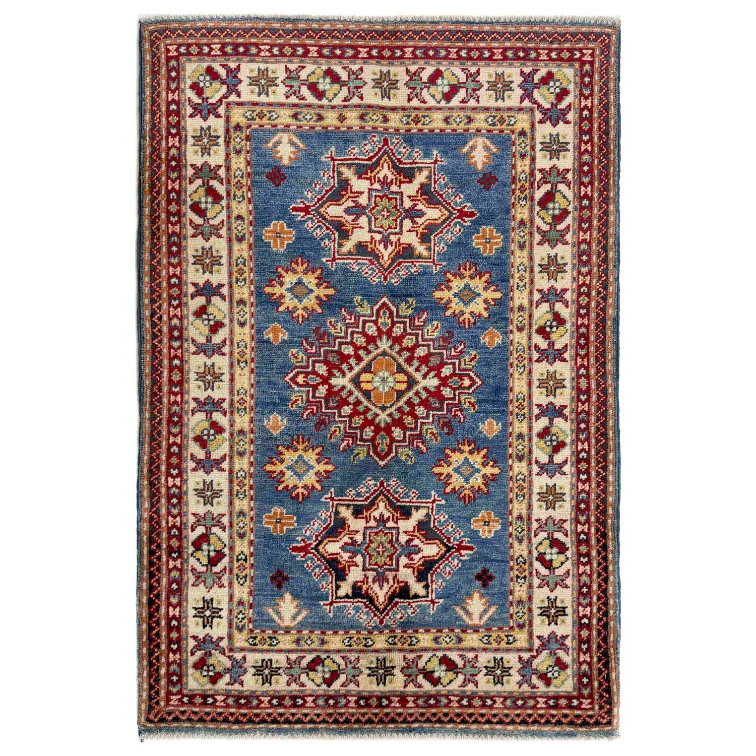 Hand knotted Kazak Rugs 2' 6" x 3' 11" ft / 76 x 119 cm - No. R37483