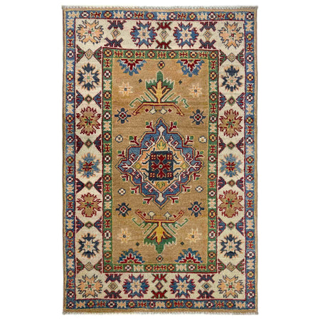 Hand knotted Kazak Carpet 2' 7" x 4' 3" ft / 78 x 130 cm - No. R37484