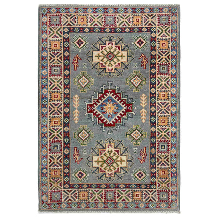 Hand Knotted Kazak Oriental Rug 2' 7" x 3' 11" ft / 80 x 119 cm - No. R37488