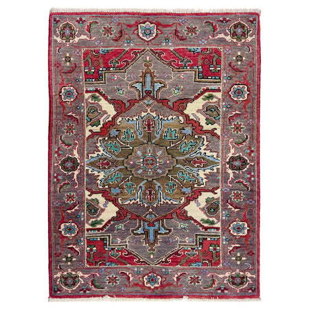 Hand Knotted Persian Heriz Area Rug 2' 7" x 4' 0" ft / 79 x 121 cm - No. R37500