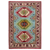 Blue Color Kazak Rug 3' 3" x 4' 11" ft / 100 x 150 cm - No. R37504