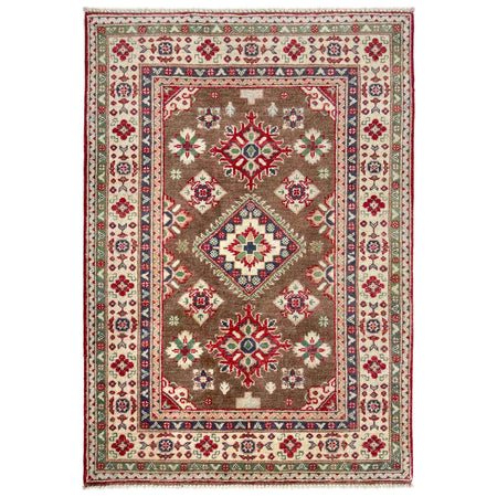Brown Color Kazak Rug 3' 2" x 4' 11" ft / 96 x 149 cm - No. R37510