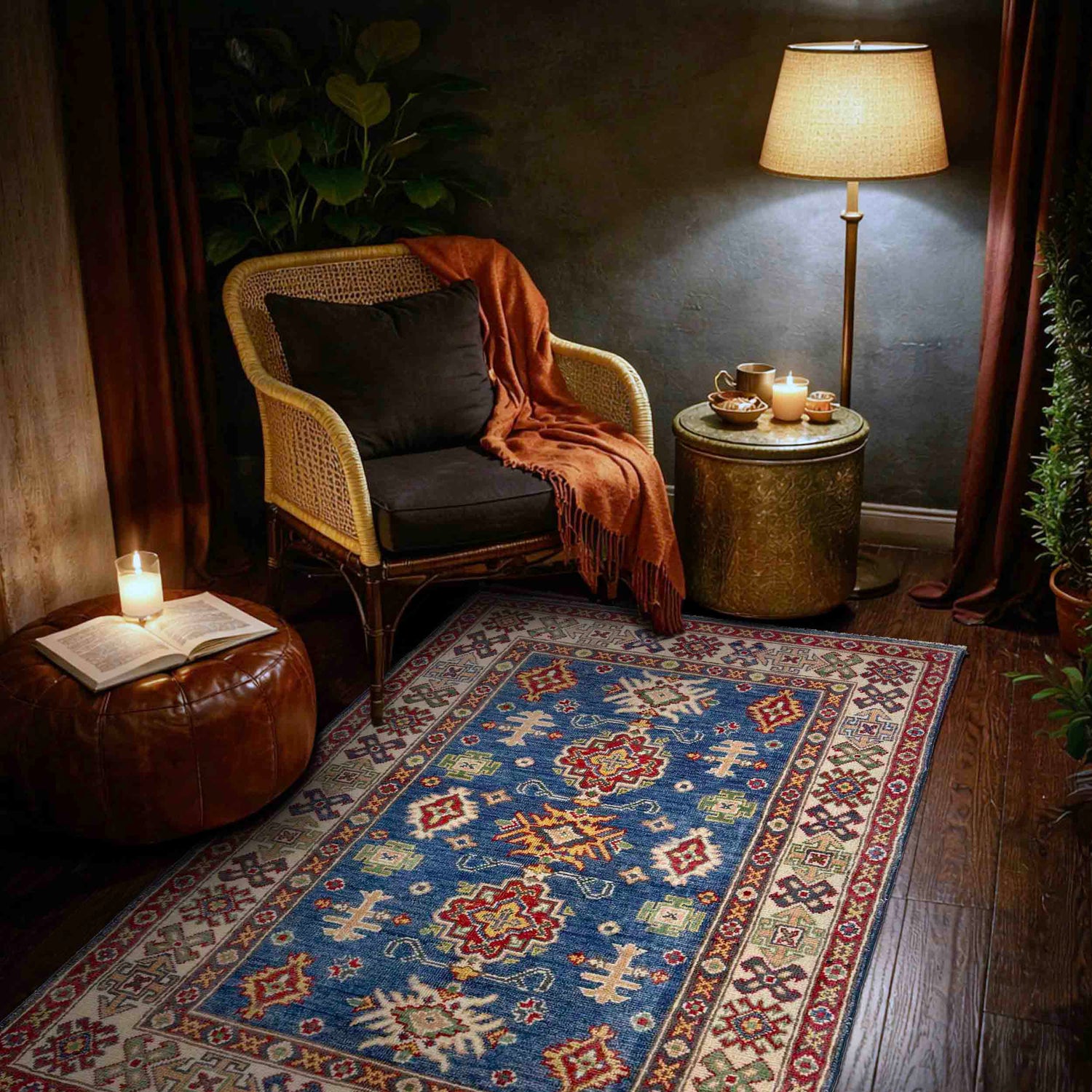 Hand Knotted Kazak Oriental Rug 2' 11" x 4' 9" ft / 90 x 146 cm - No. R37511