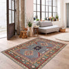Gray Color Kazak Rug 3' 3" x 4' 11" ft / 99 x 150 cm - No. R37512