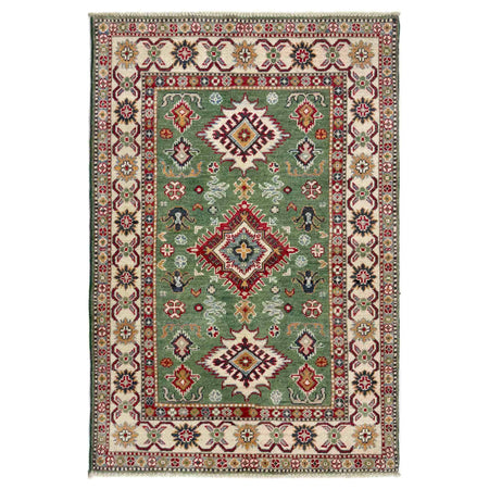 Hand knotted Kazak Carpet 3' 3" x 4' 11" ft / 98 x 149 cm - No. R37513