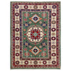 Handmade Kazak Area Rug 3' 2" x 4' 9" ft / 97 x 144 cm - No. R37516