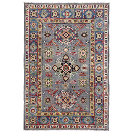 Hand knotted Kazak Carpet 3' 2" x 5' 0" ft / 97 x 152 cm - No. R37517