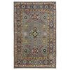 Gray Color Kazak Rug 3' 2" x 5' 1" ft / 97 x 154 cm - No. R37518