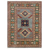 Hand Knotted Kazak Oriental Rug 3' 3" x 4' 9" ft / 100 x 146 cm - No. R37519