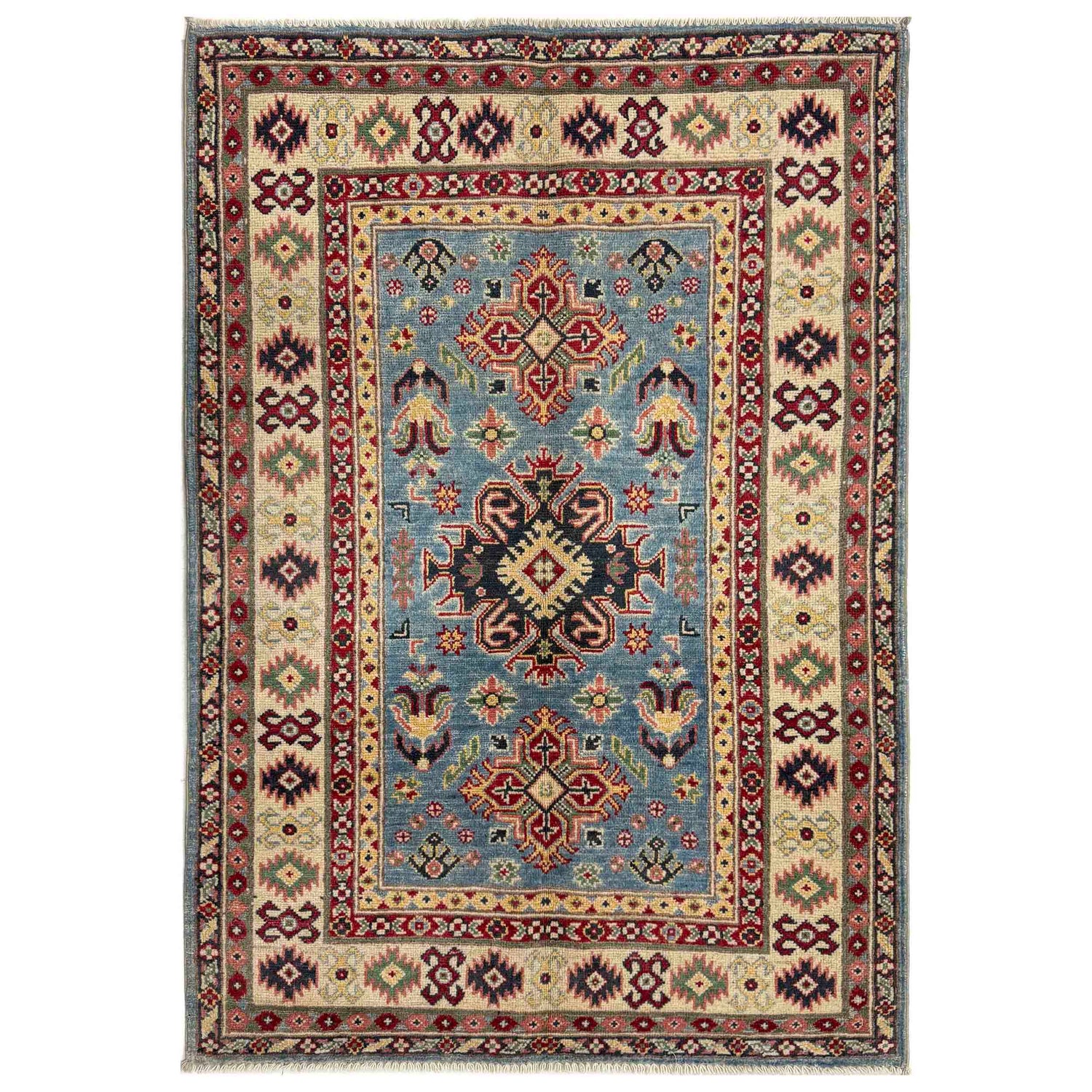 Hand knotted Kazak Rugs 3' 3" x 5' 1" ft / 99 x 156 cm - No. R37520