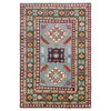 Handmade Kazak Area Rug 3' 2" x 5' 0" ft / 96 x 153 cm - No. R37522