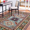 Handmade Kazak Area Rug 3' 2" x 5' 0" ft / 96 x 153 cm - No. R37522