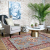Blue Color Kazak Rug 3' 4" x 4' 11" ft / 102 x 150 cm - No. R37525
