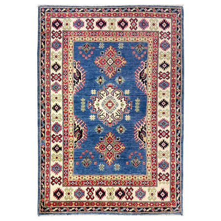 Hand Knotted Kazak Oriental Rug 3' 2" x 4' 9" ft / 97 x 145 cm - No. R37528