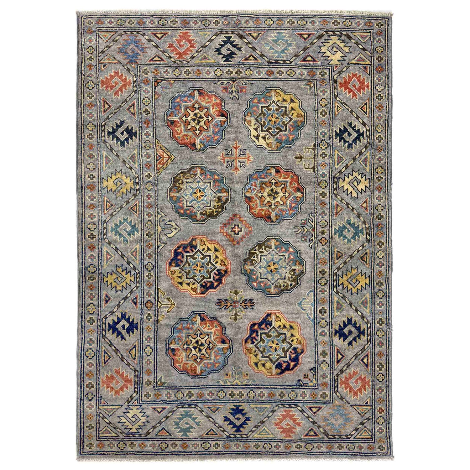 Authentic Oriental Waziri Carpet 3' 3" x 4' 11" ft / 100 x 150 cm - No. R37530