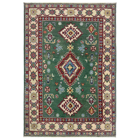 Handmade Kazak Area Rug 3' 3" x 5' 0" ft / 100 x 152 cm - No. R37532