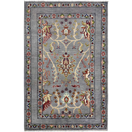Hand Knotted Sultani Modern Rug 3' 7" x 5' 10" ft / 110 x 179 cm - No. R37538