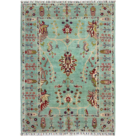 Hand knotted Contemporary Style Sultani Rug 3' 11" x 6' 0" ft / 120 x 183 cm - No. R37539
