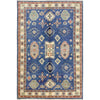 Blue Color Kazak Rug 3' 10" x 5' 11" ft / 117 x 181 cm - No. R37540