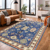 Blue Color Kazak Rug 3' 10" x 5' 11" ft / 117 x 181 cm - No. R37540