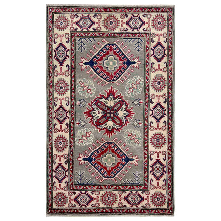 Hand knotted Kazak Carpet 2' 7" x 4' 4" ft / 78 x 132 cm - No. R37541