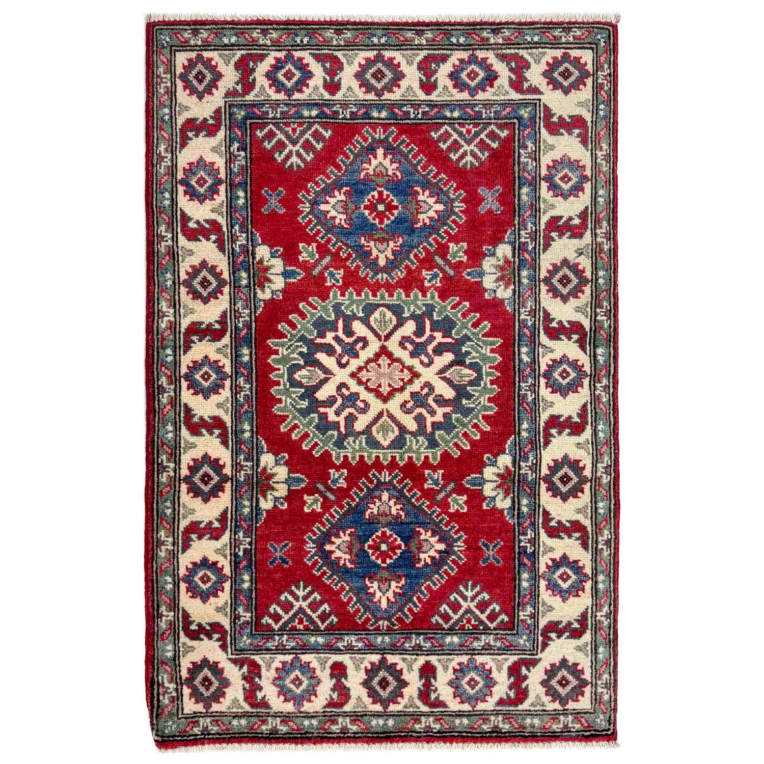 Oriental Kazak Rug 2' 7" x 4' 0" ft / 78 x 123 cm - No. R37543