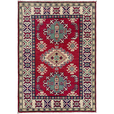 Hand knotted Kazak Carpet 2' 8" x 4' 0" ft / 81 x 122 cm - No. R37546