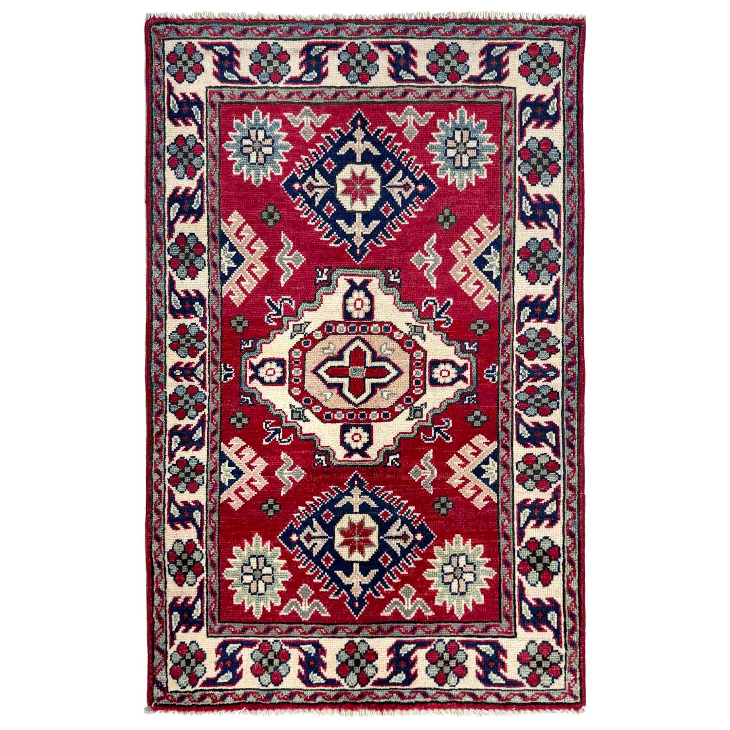 Hand knotted Kazak Rugs 2' 7" x 3' 10" ft / 79 x 116 cm - No. R37547