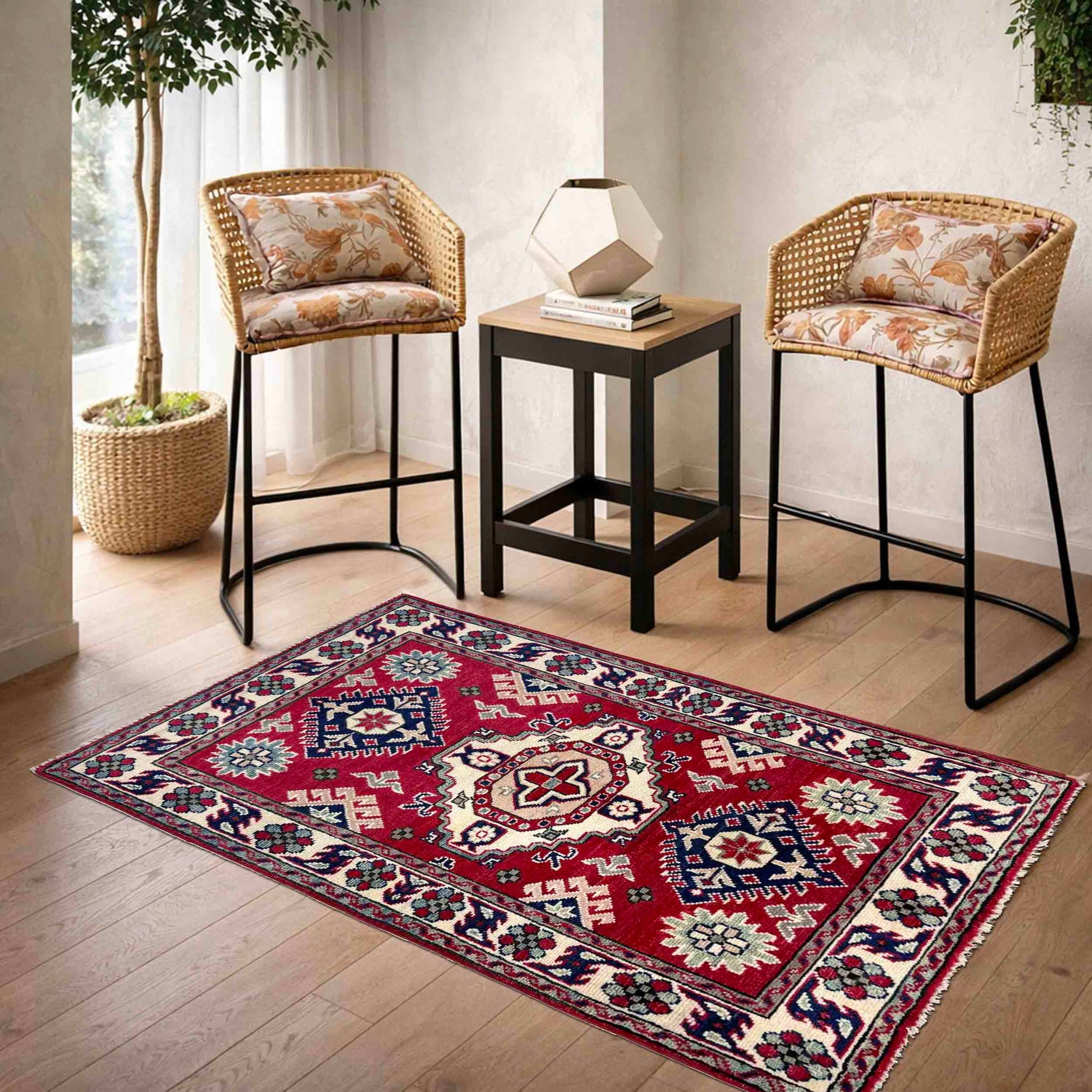 Hand knotted Kazak Rugs 2' 7" x 3' 10" ft / 79 x 116 cm - No. R37547