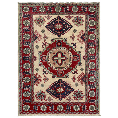 Hand Knotted Kazak Oriental Rug 2' 9" x 3' 11" ft / 84 x 120 cm - No. R37552