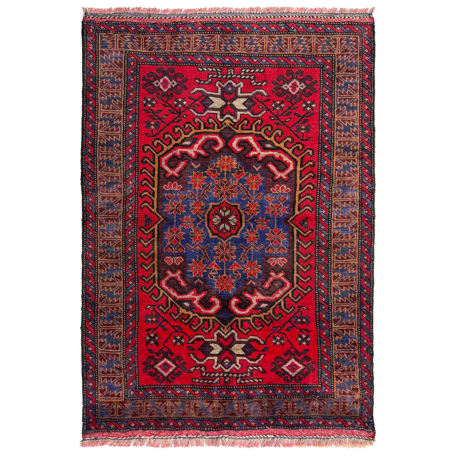 Handmade Baloch Rug 3' 0" x 4' 4" ft / 92 x 132 cm - No. R37603