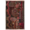 Handmade Picture Area Rug 2' 11" x 4' 6" ft / 88 x 136 cm - No. R37604