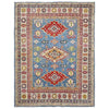 Handmade Kazak Area Rug 4' 10" x 6' 8" ft / 148 x 202 cm - No.R37614