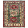 Hand Knotted Kazak Oriental Rug 5' 0" x 6' 6" ft / 152 x 197 cm - No. R37616