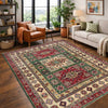 Hand Knotted Kazak Oriental Rug 5' 0" x 6' 6" ft / 152 x 197 cm - No. R37616