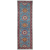 Hand Knotted Kazak Oriental Runner Rug 3' 1" x 9' 6" ft / 95 x 290 cm - No. R37618