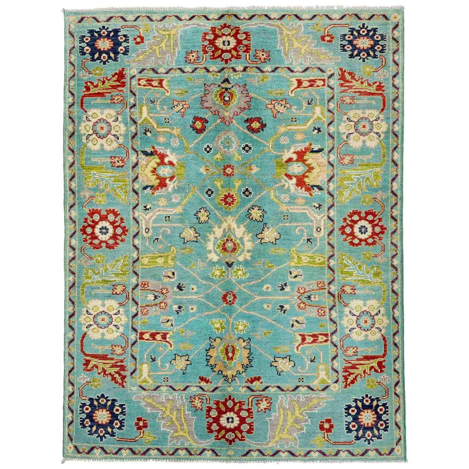 Hand knotted Sultani Carpet 4' 0" x 5' 8" ft / 121 x 173 cm - No. R37622