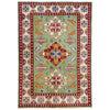 Handmade Kazak Area Rug 3' 10" x 5' 8" ft / 117 x 173 cm - No. R37623