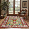 Handmade Kazak Area Rug 3' 10" x 5' 8" ft / 117 x 173 cm - No. R37623